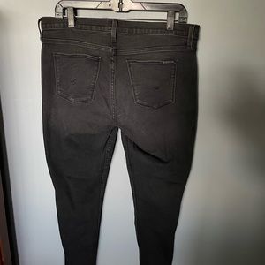 Hudson Krista Low Rise Skinny Ankle Jeans Size 30 black/gray